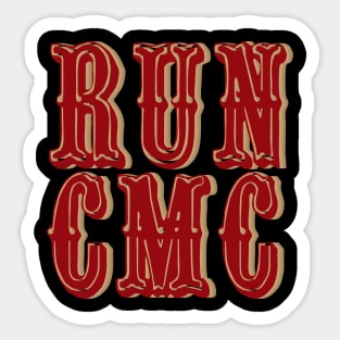 Run CMC San Francisco 49ers Sticker